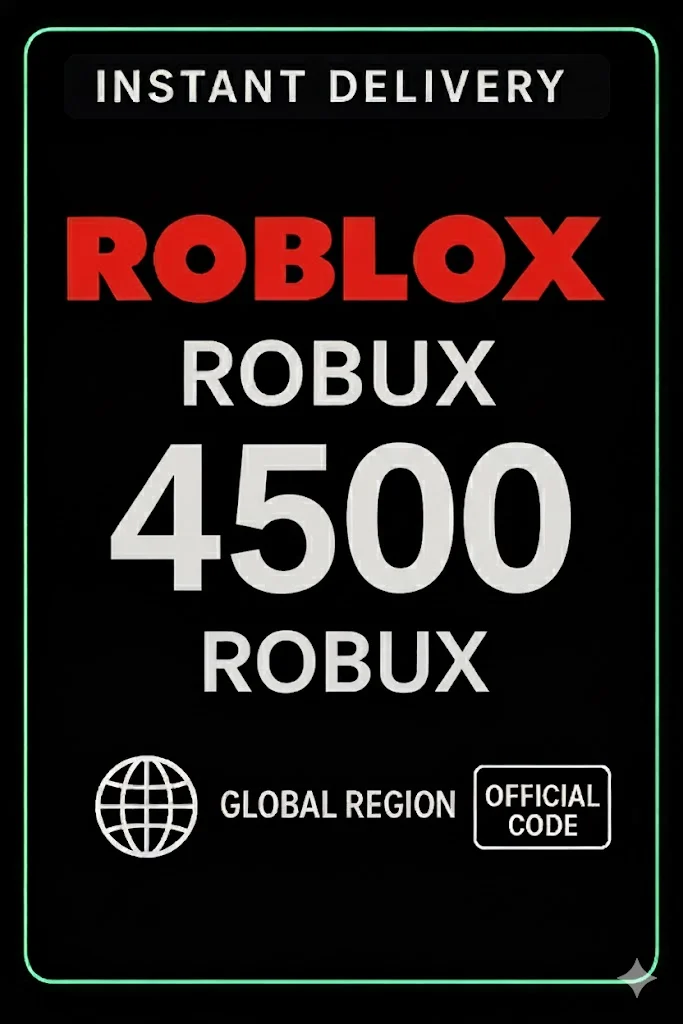ڕۆبلۆکس Gift Cards - 4500 ڕۆباکس · Roblox