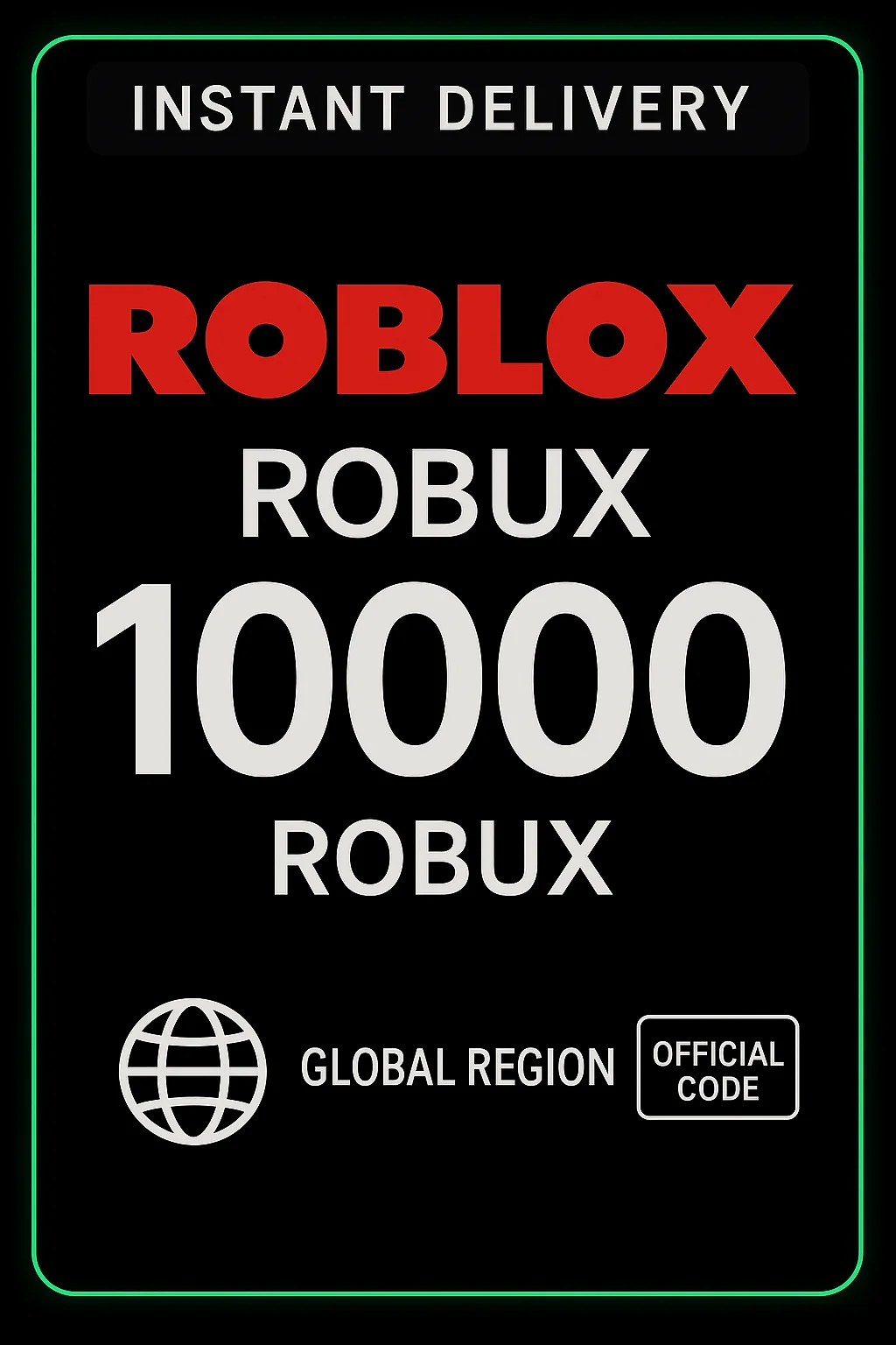 روبلوكس Gift Cards - 10000 روبوكس · Roblox
