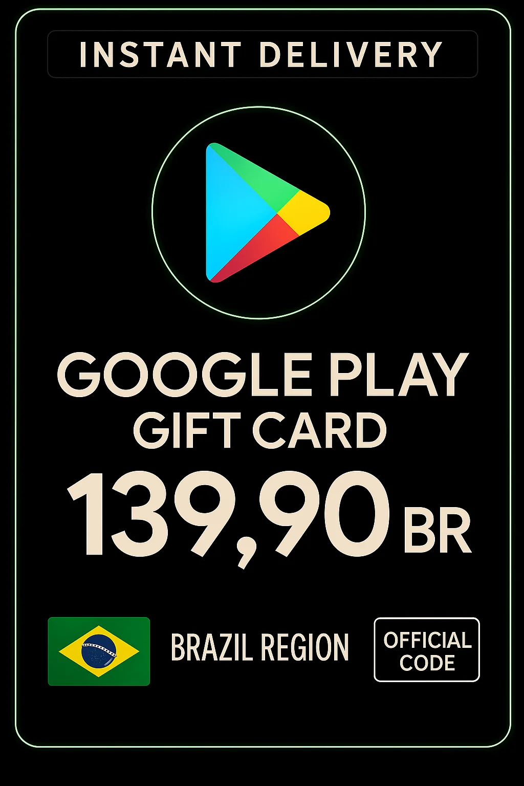 گووگڵ پلەی Gift Card - Brasil · Google Play