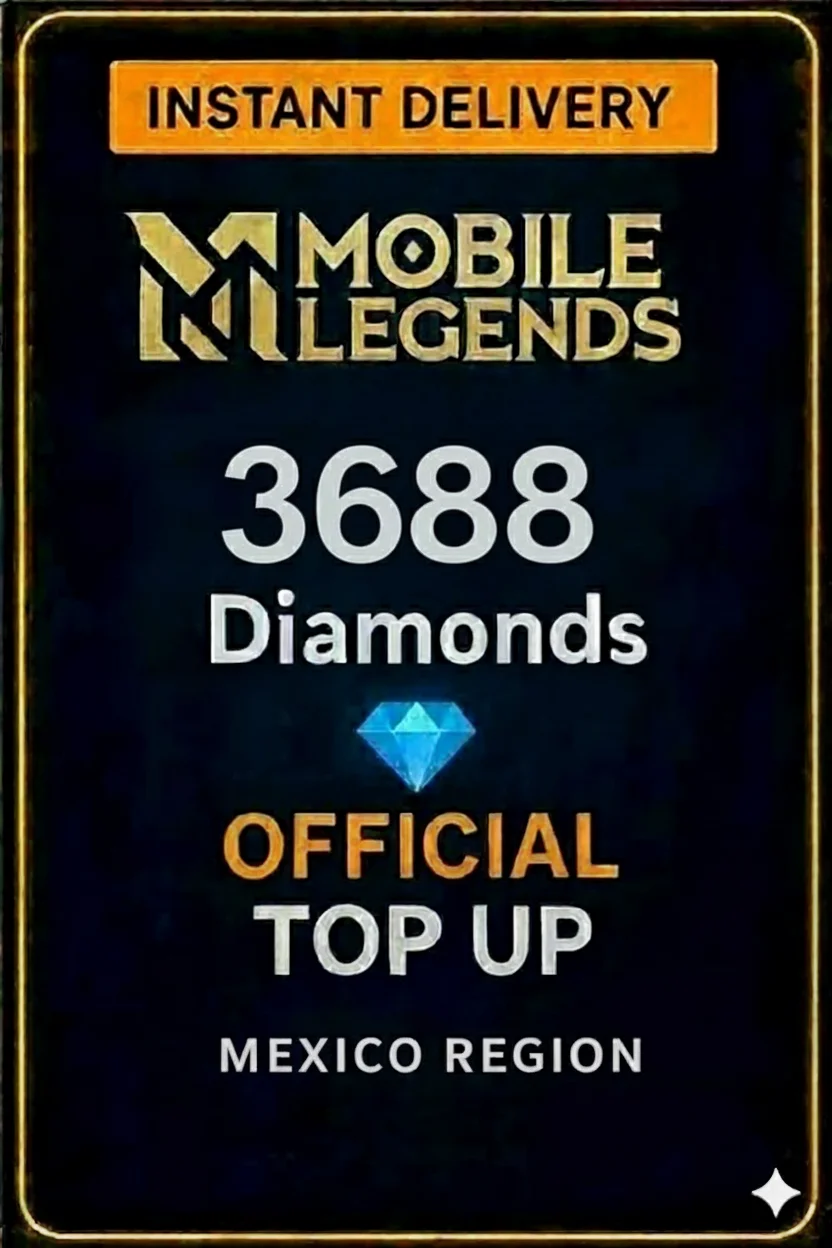 مۆبایل لێجێندز - 3688 Diamonds Top-Up (Mexico) · Mobile Legends