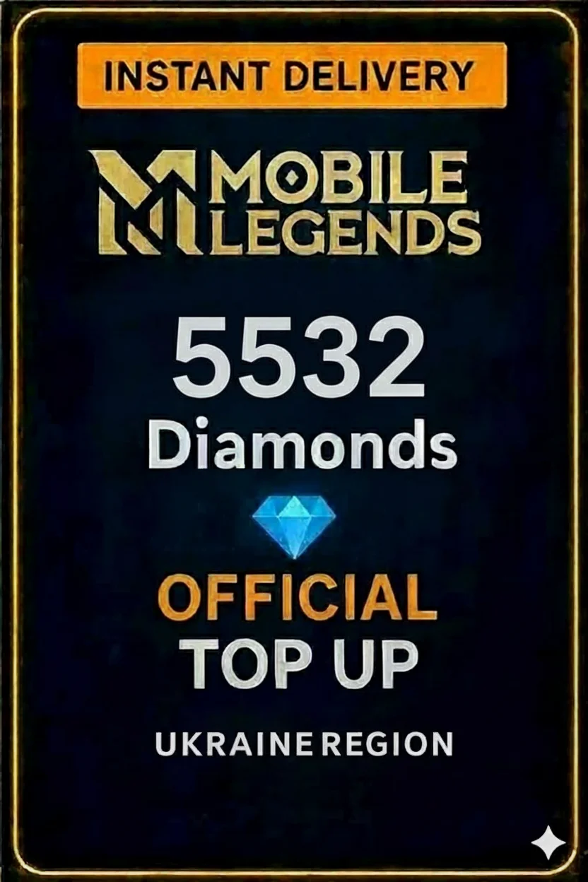 مۆبایل لێجێندز - 5532 Diamonds Top-Up (Ukraine) · Mobile Legends