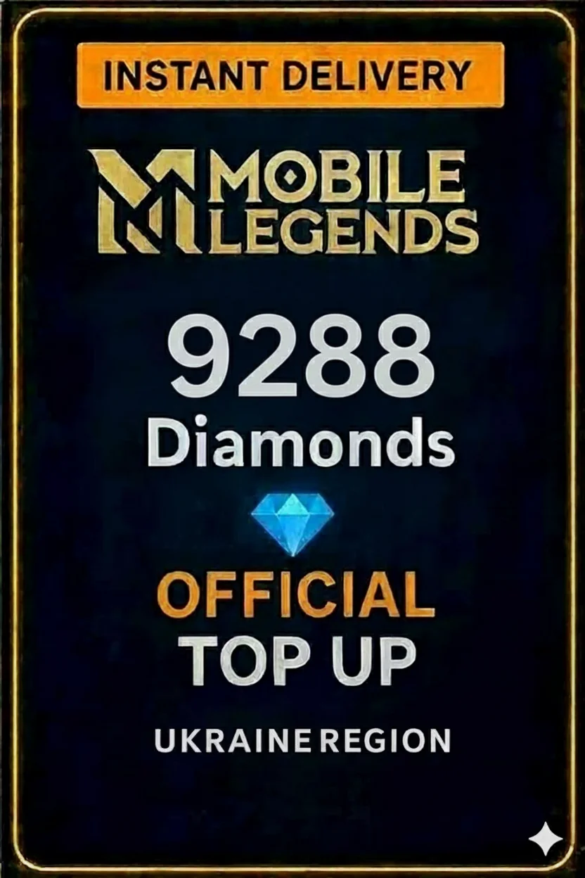 مۆبایل لێجێندز - 9288 Diamonds Top-Up (Ukraine) · Mobile Legends