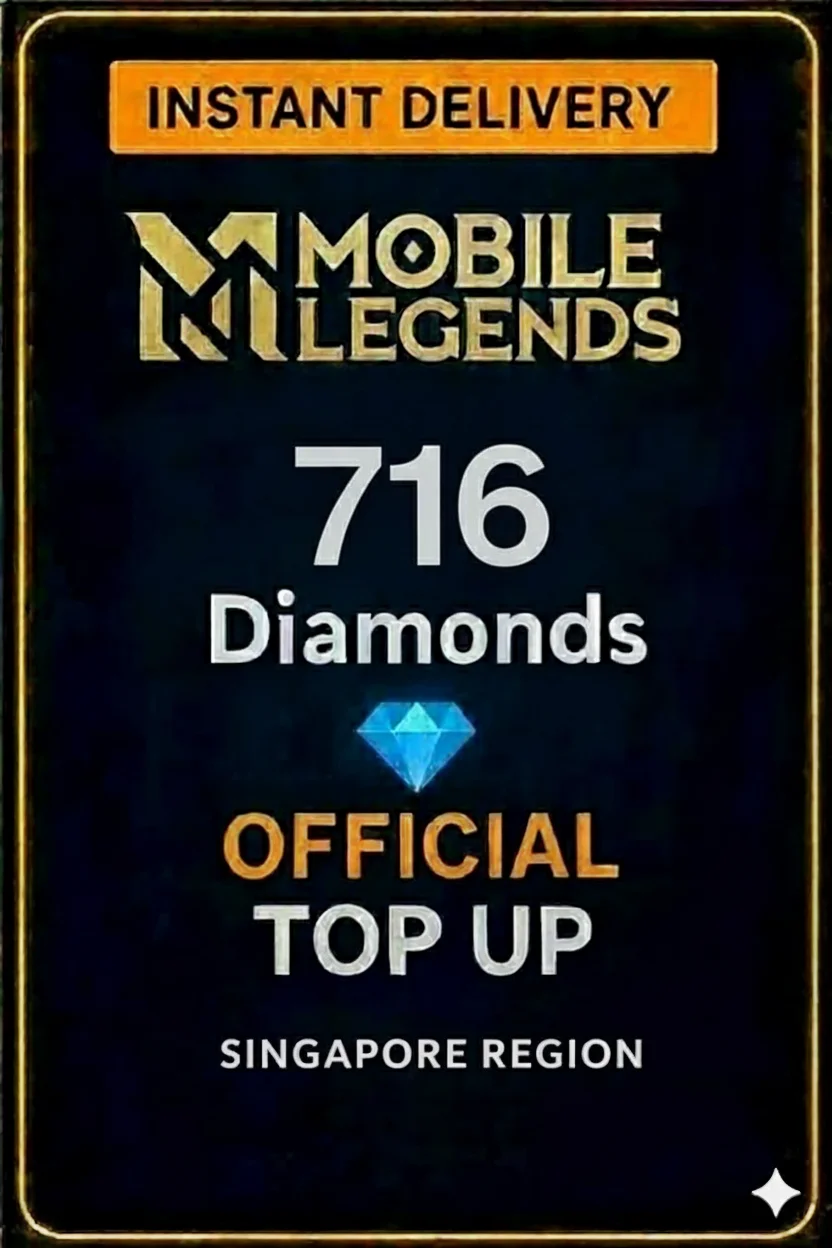 مۆبایل لێجێندز - 716 Diamonds Top-Up (Singapore) · Mobile Legends
