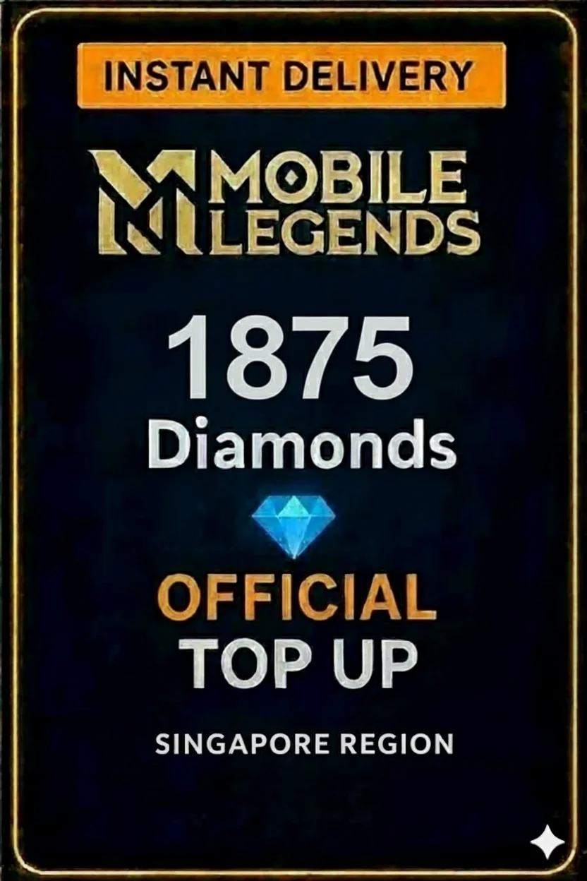 مۆبایل لێجێندز - 1875 Diamonds Top-Up (Singapore) · Mobile Legends