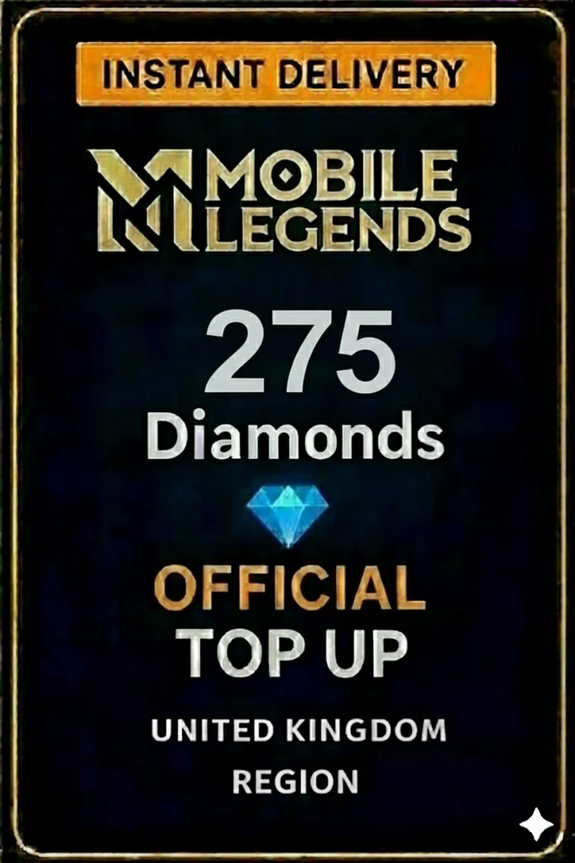 مۆبایل لێجێندز - 275 Diamonds Top-Up (UK) · Mobile Legends