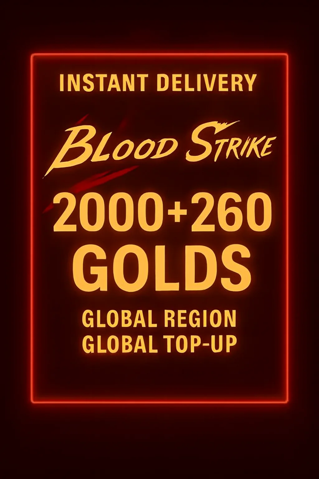 Blood Strike 2000+260 Golds Top-Up