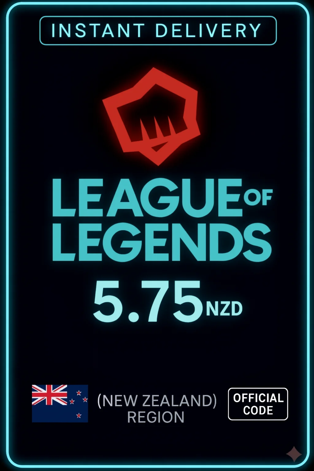 League of Legends NZD 5.75 - 395 RP