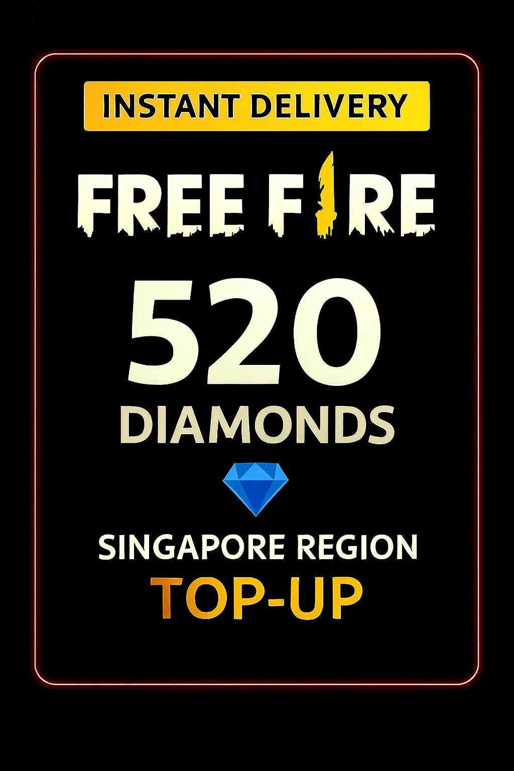 فری فایەر 520 Diamonds Top-Up · Free Fire