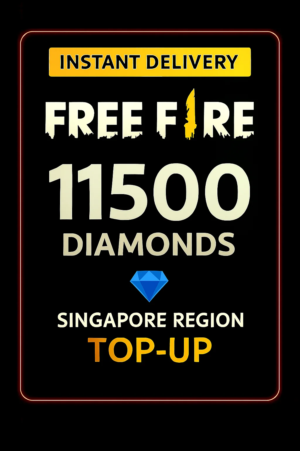 فري فاير 11500 Diamonds Top-Up · Free Fire
