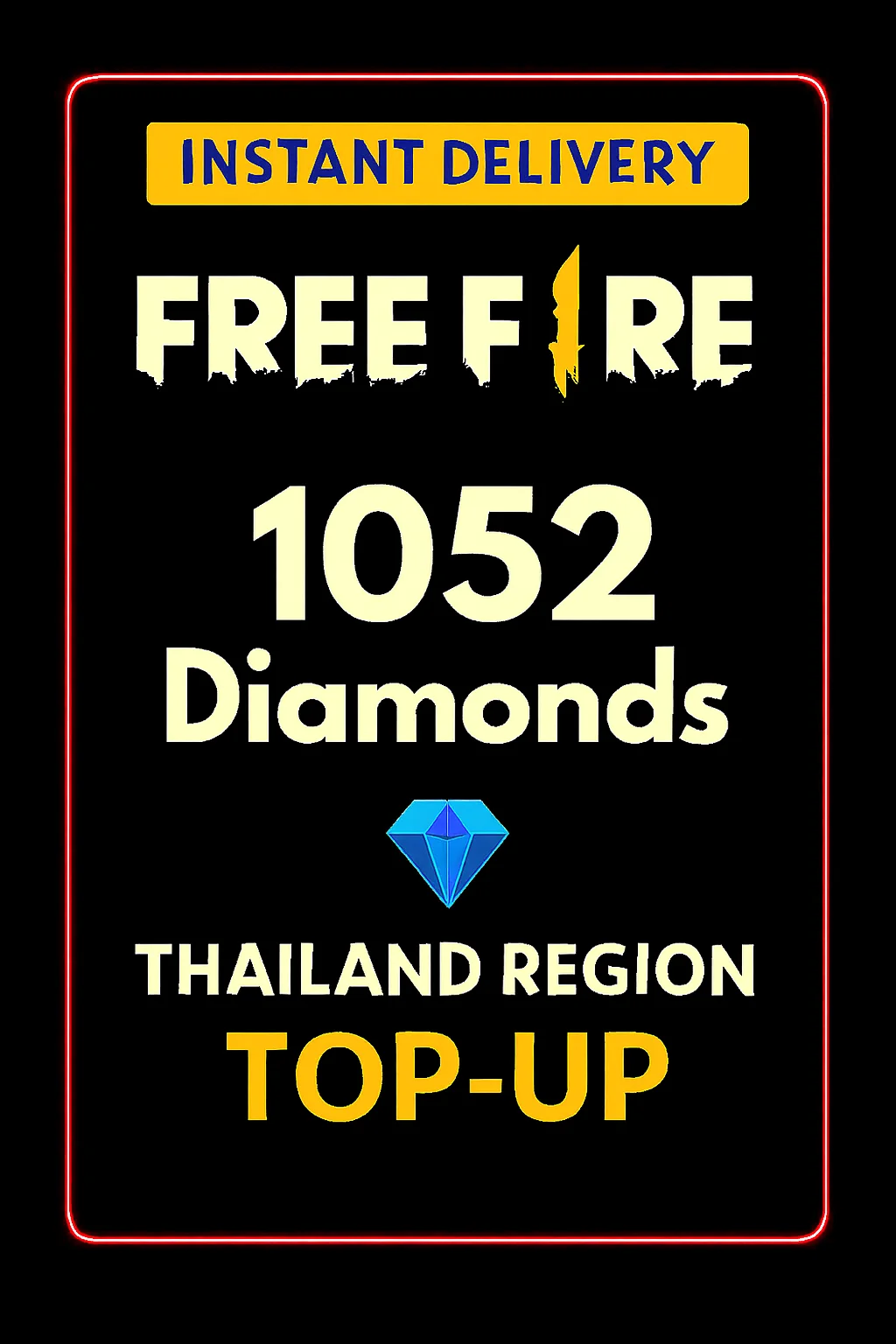 Free Fire 1052 Diamonds Top-Up (Thailand)