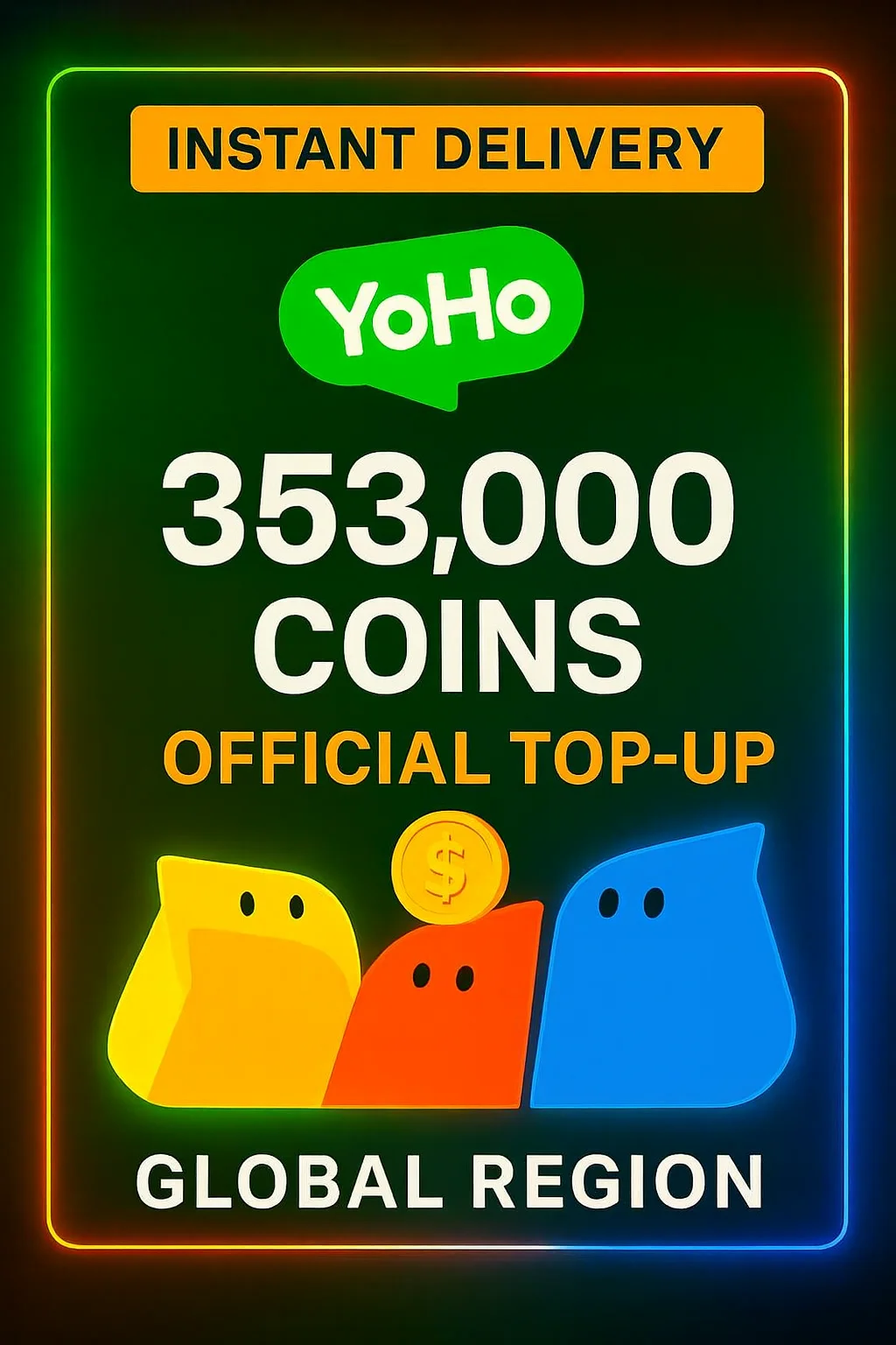 YoHo Chat 353.000 Coins Top-Up