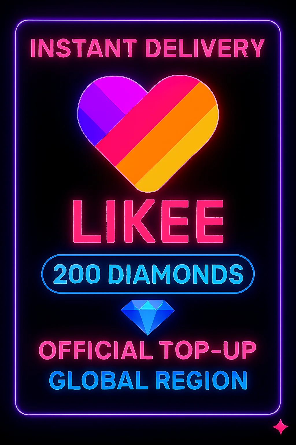 Likee 200 Diamonds Top-Up