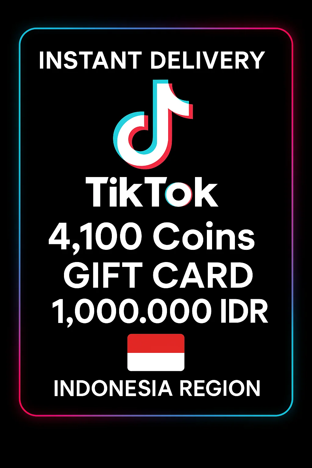 تیکتۆک 4100 Coins Gift Card · TikTok
