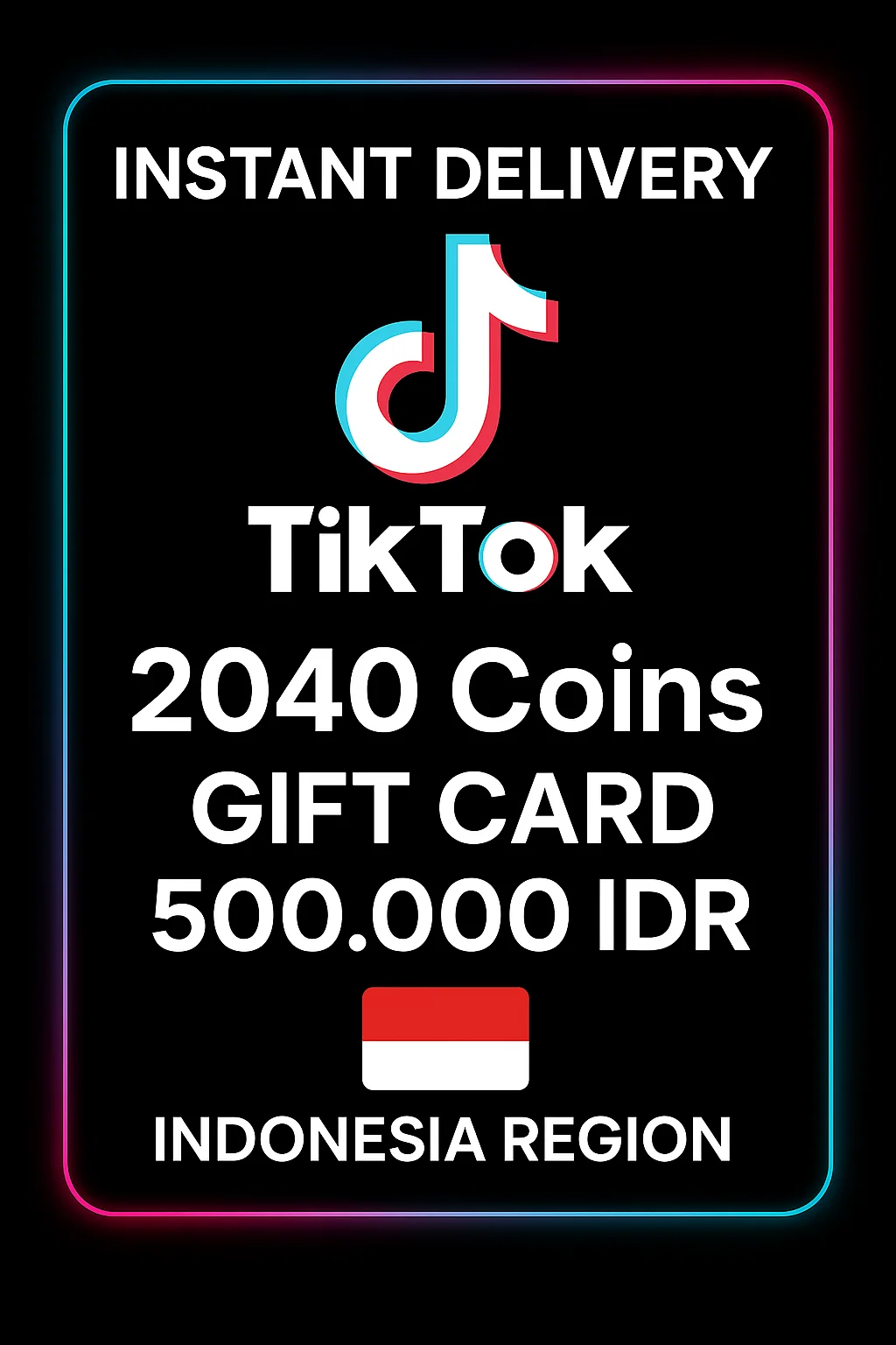 تیکتۆک 2040 Coins Gift Card · TikTok