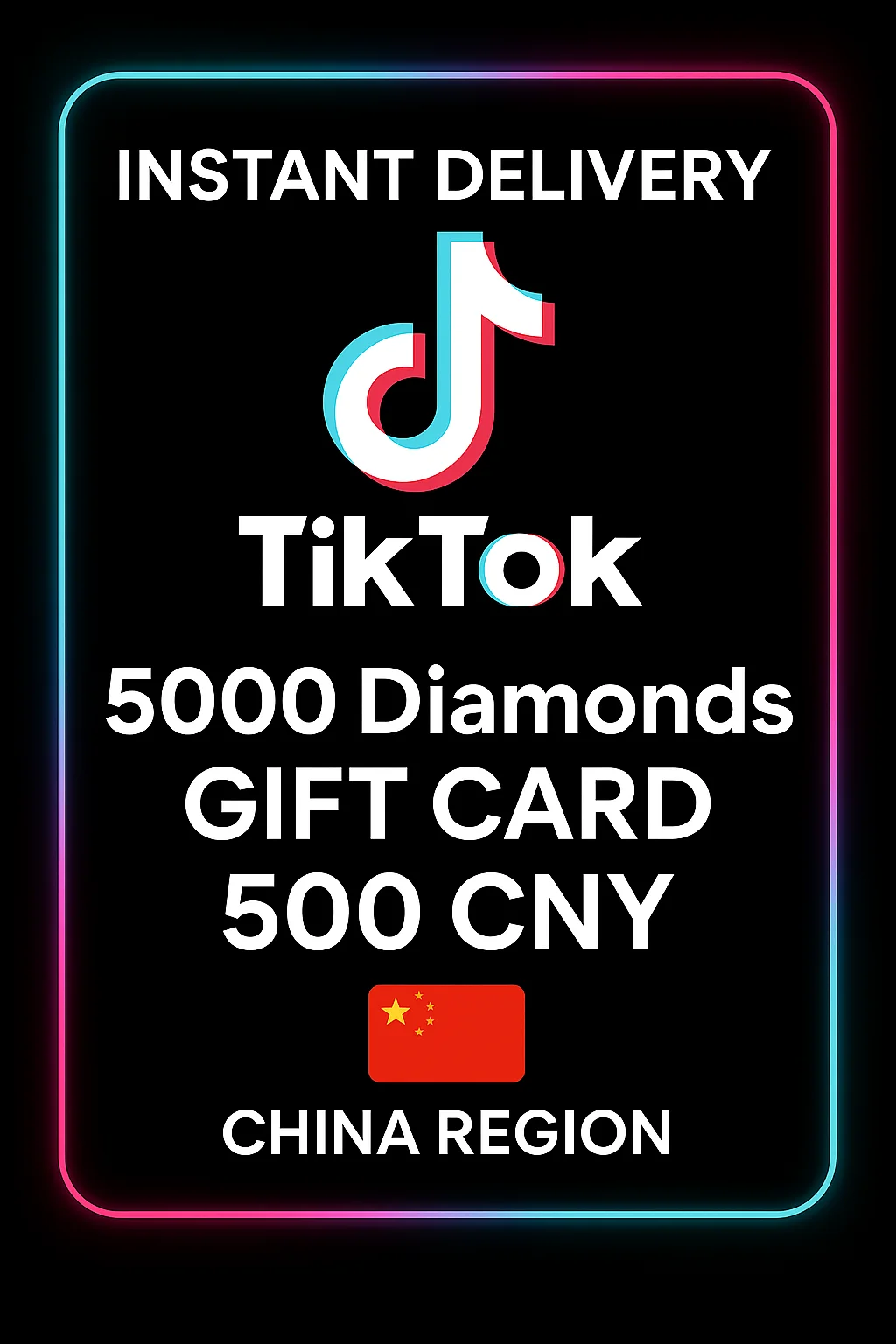 TikTok - Douyin 5000 Diamonds Gift Card