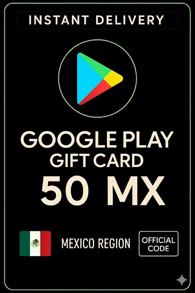 جوجل بلاي Gift Card - Mexico MX 50 · Google Play