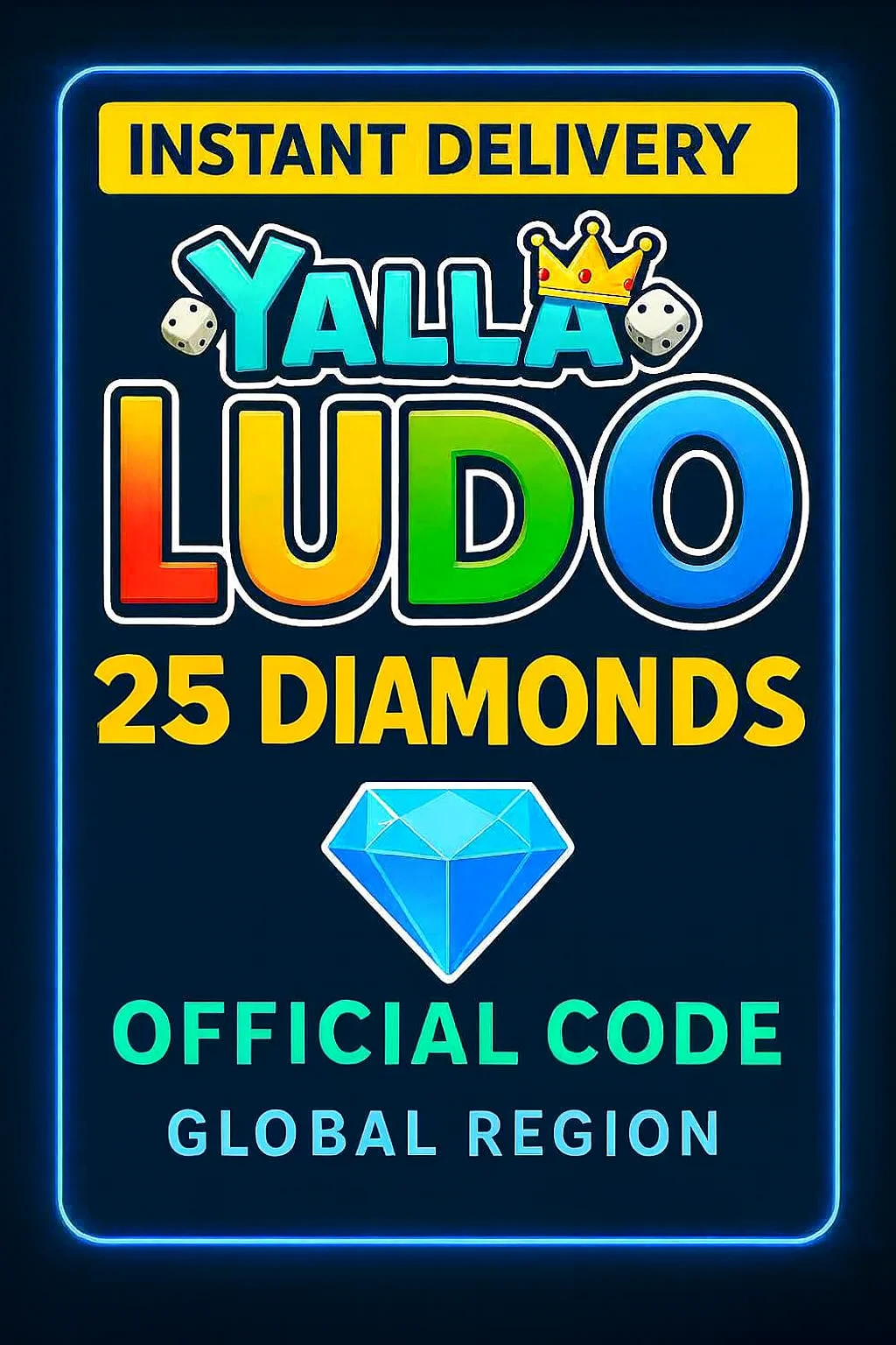 Yalla Ludo - 25 USD Diamonds