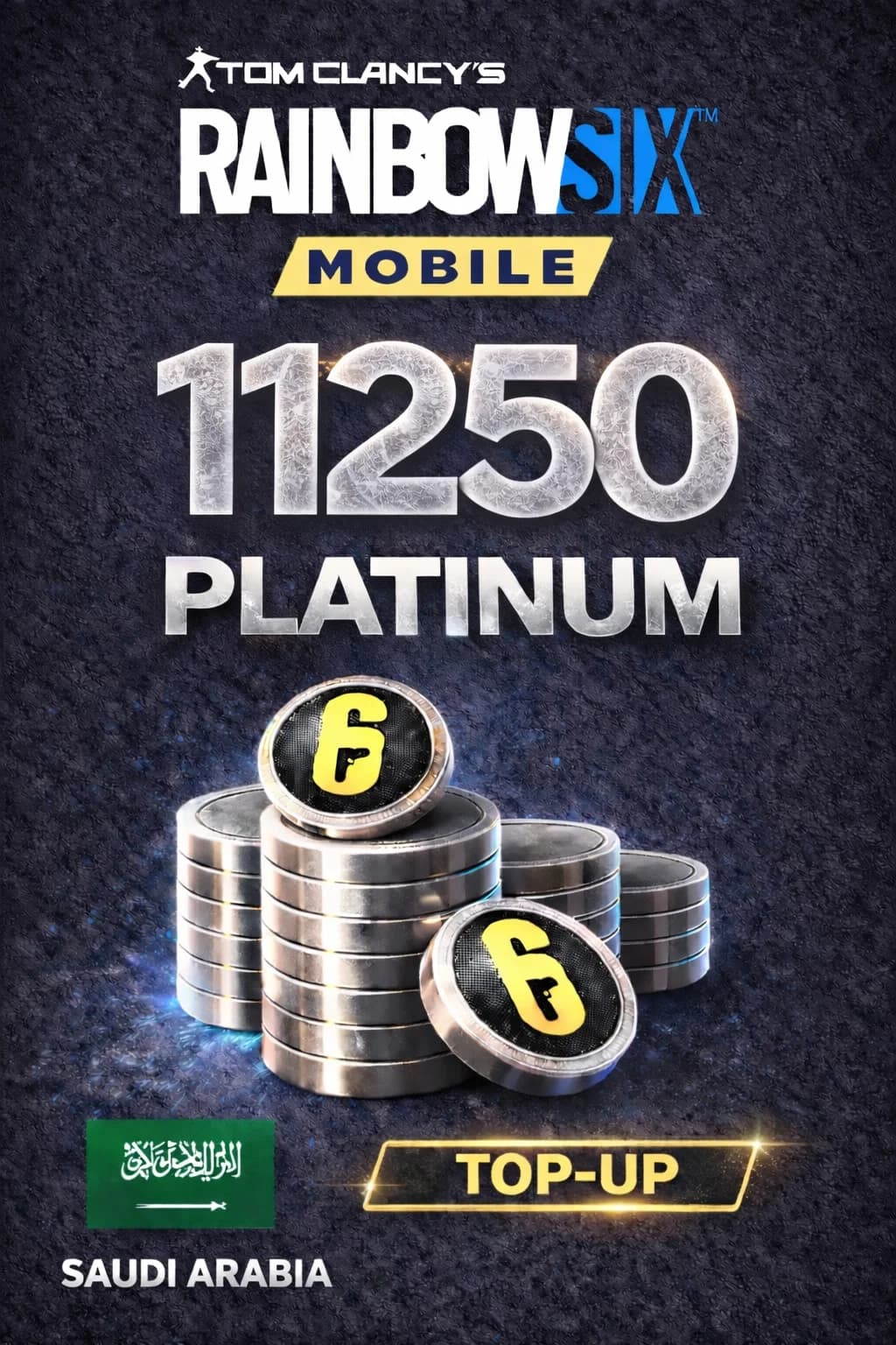 Rainbow Six موبايل - 11250 Platinum Top-Up (Saudi Arabia) · Mobile