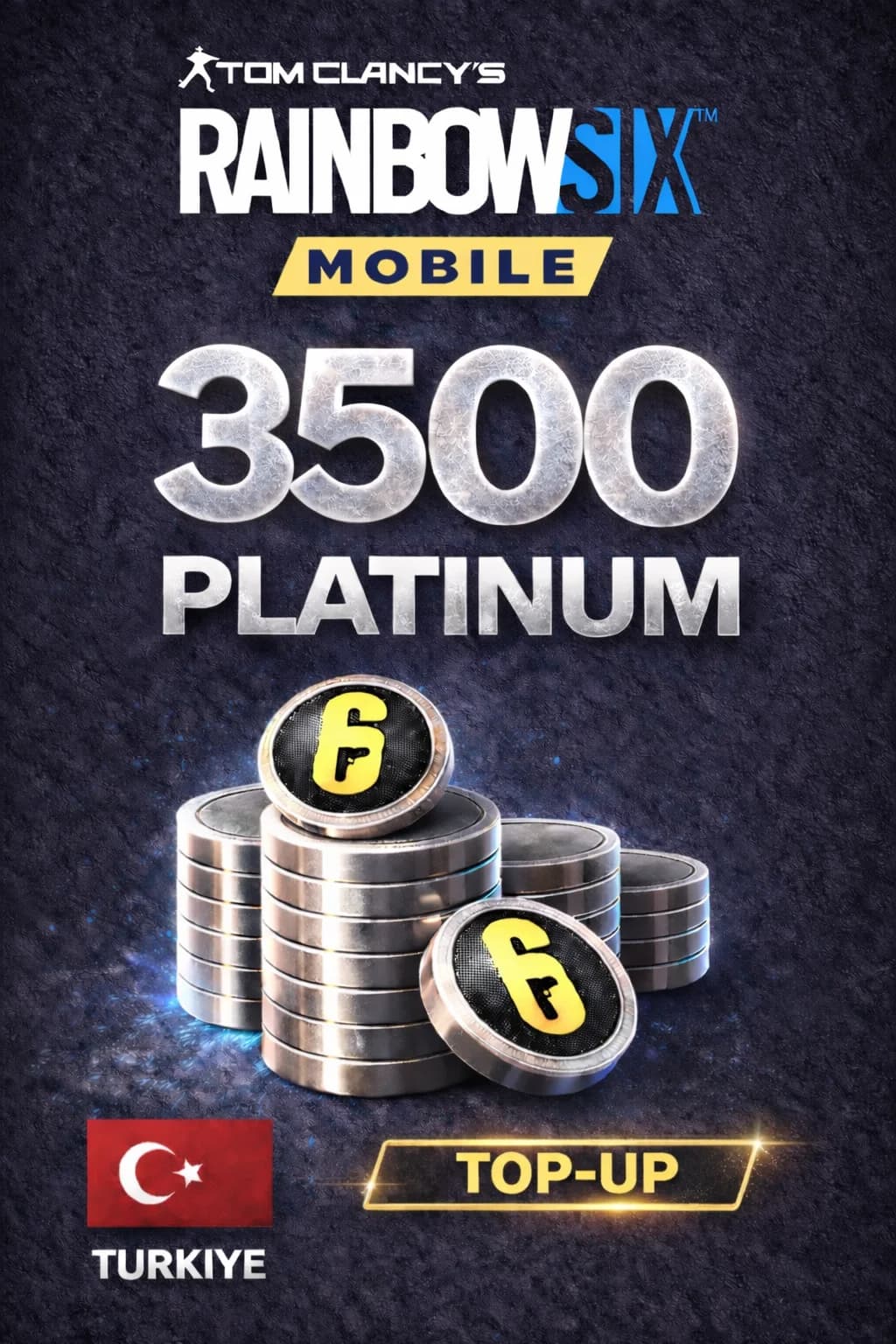 Rainbow Six موبايل - 3500 Platinum Top-Up (Turkiye) · Mobile