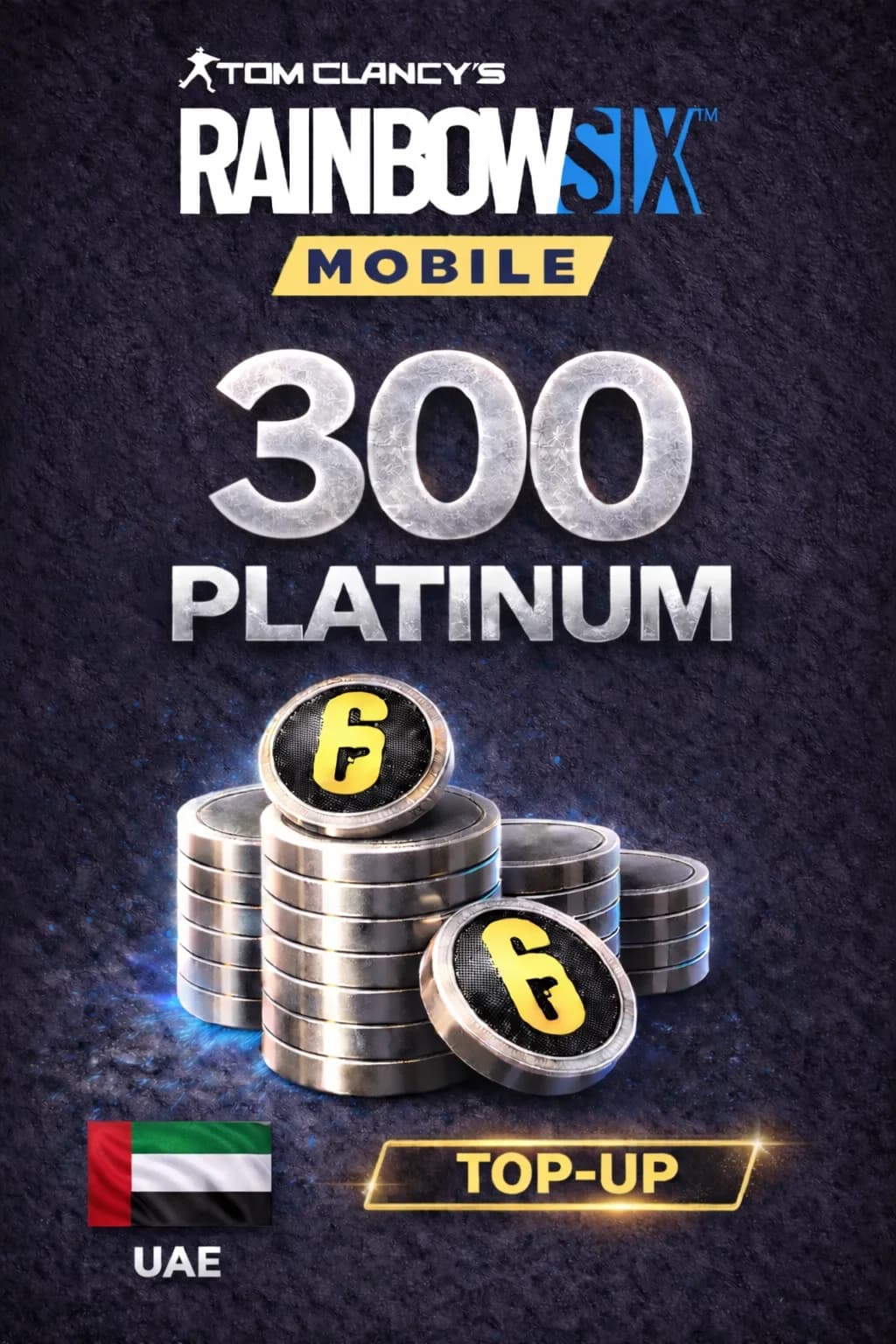 Rainbow Six مۆبایل - 300 Platinum Top-Up (UAE) · Mobile