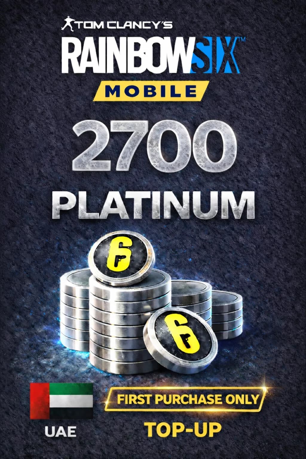 Rainbow Six Mobile - 2700 Platinum (FIRST PURCHASE ONLY)