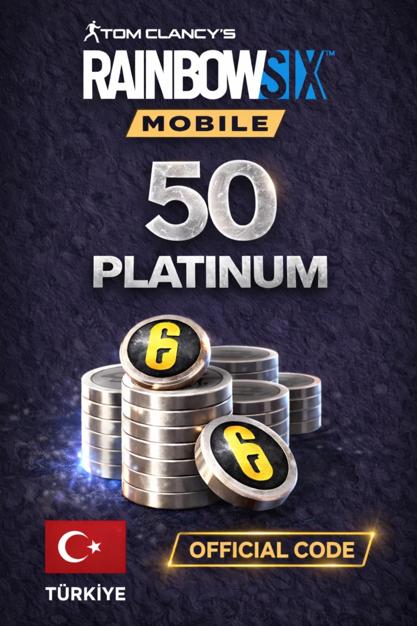 Rainbow Six Mobile - 50 Platinum Code (Turkiye)