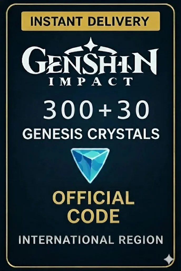 Genshin Impact - 300 + 30 Genesis Crystals