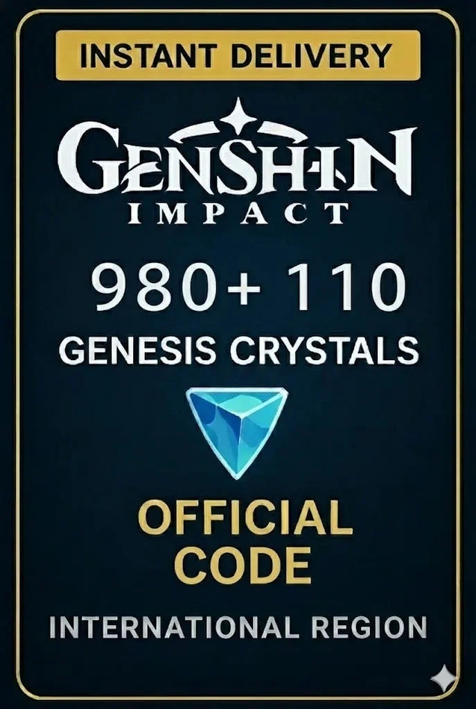 Genshin Impact - 980 + 110 Genesis Crystals