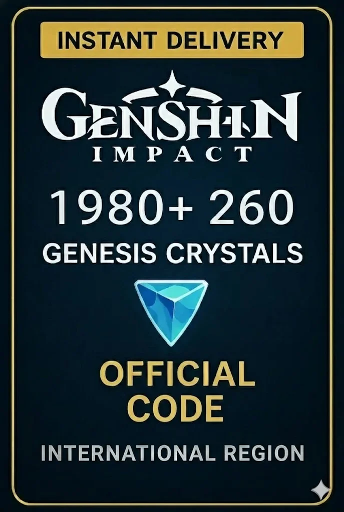 Genshin Impact - 1980 + 260 Genesis Crystals