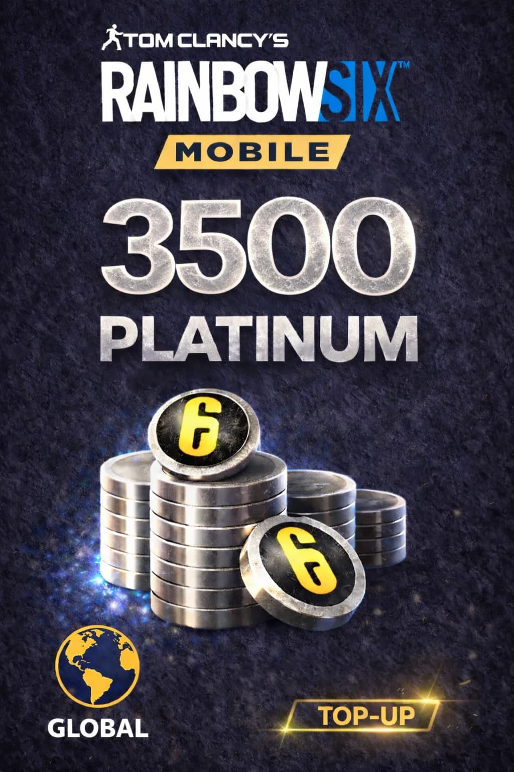 Rainbow Six مۆبایل - 3500 Platinum Top-Up (جیهانی) · Global