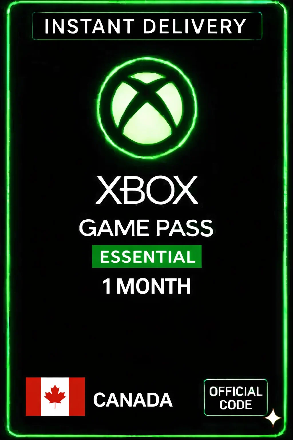 إكس بوكس جيم باس ألتيميت Essential 1 Month - Canada · Game Pass