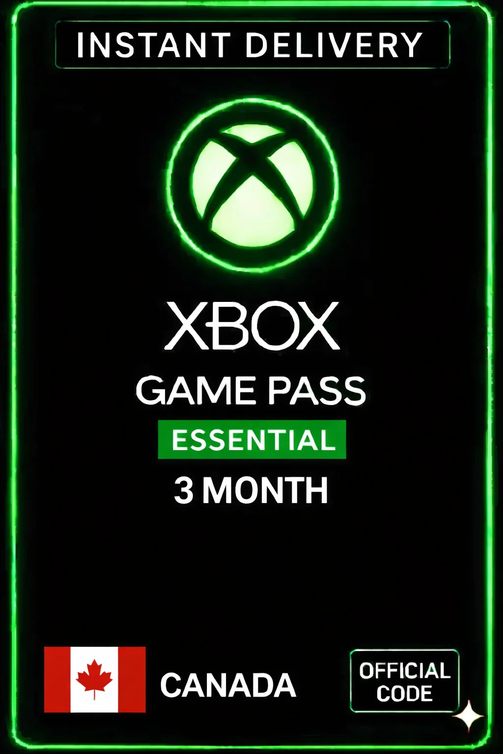 إكس بوكس جيم باس ألتيميت Essential 3 Month - Canada · Game Pass