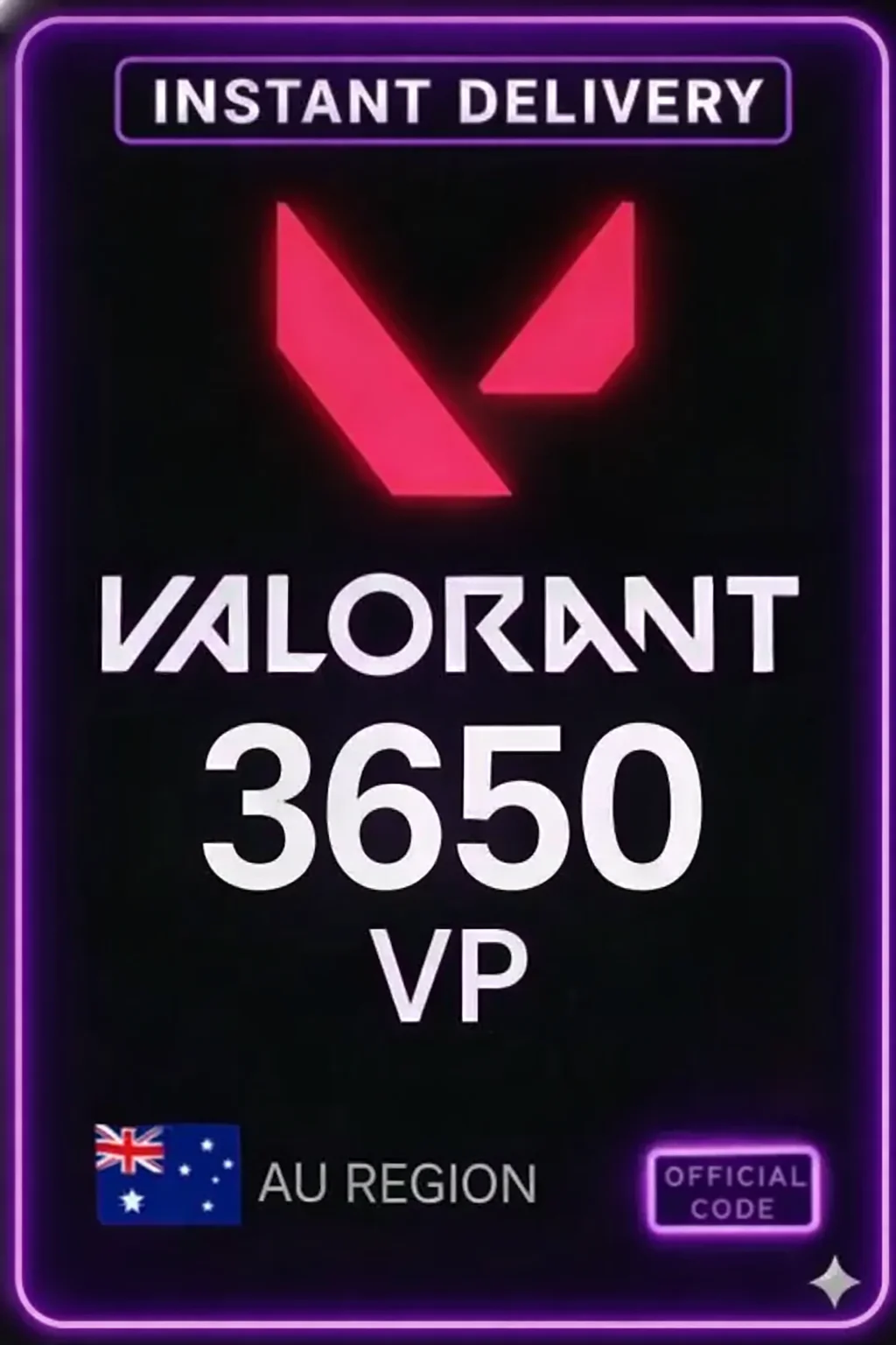 خاڵەکانی ڤالۆرانت - 3650 VP (Australia) · Valorant Points