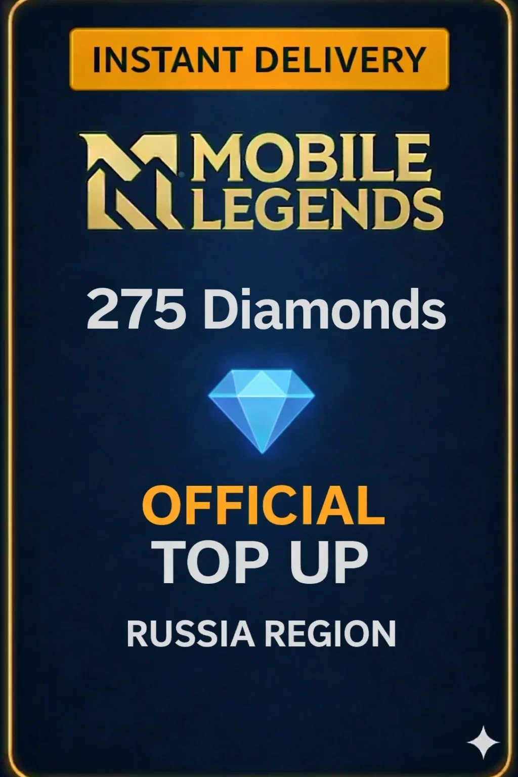 موبايل ليجندز 275 Diamonds Top-Up (Russia) · Mobile Legends