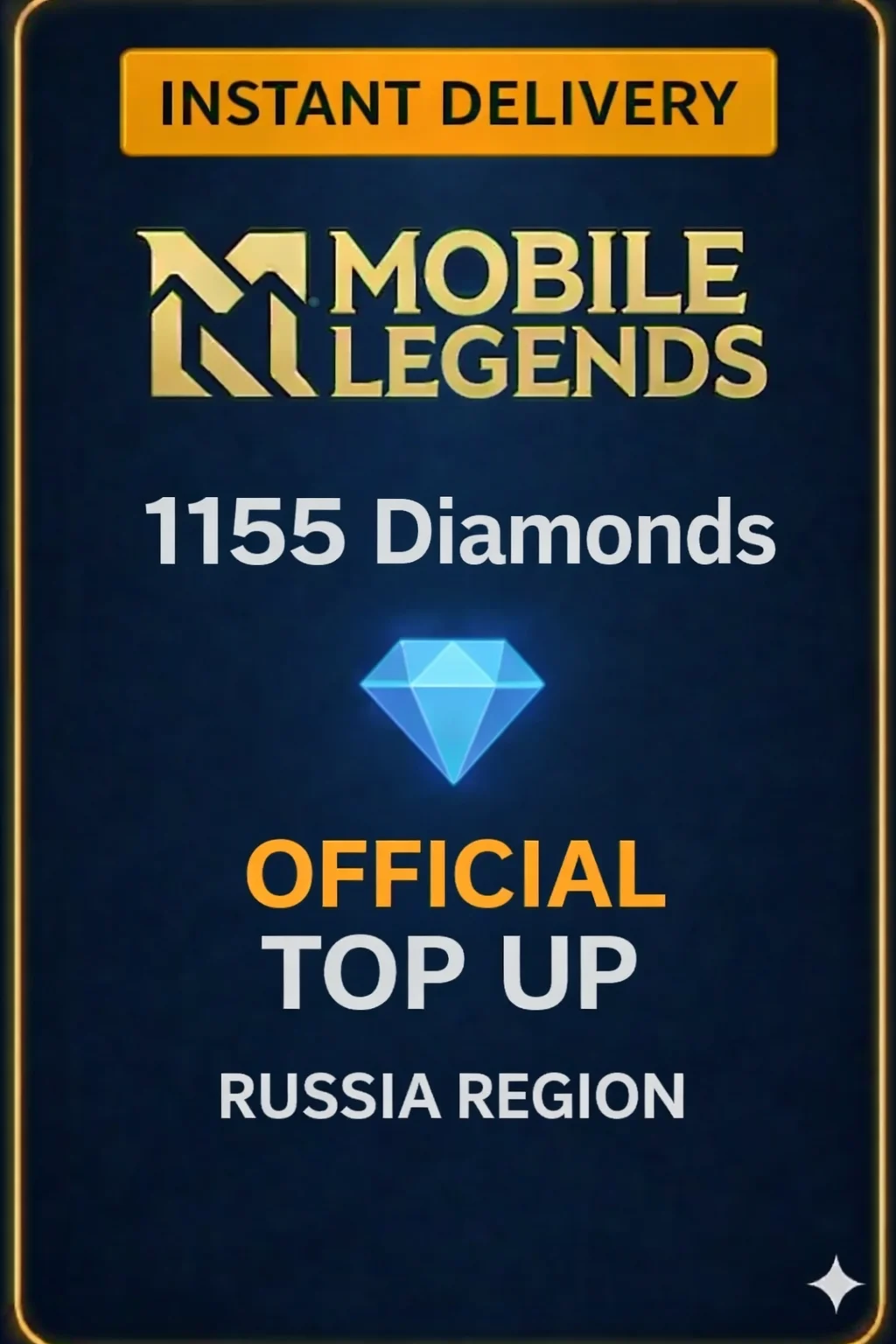 موبايل ليجندز 1155 Diamonds Top-Up (Russia) · Mobile Legends