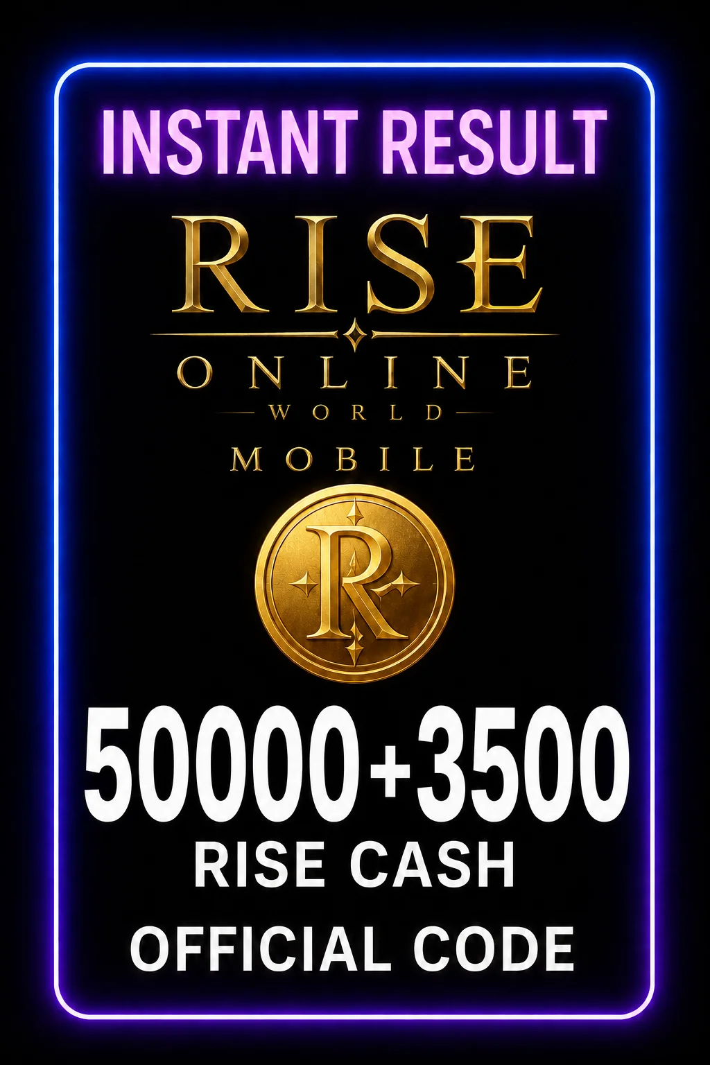 Rise Online World موبايل 50000 + 3500 Rise Cash · Mobile