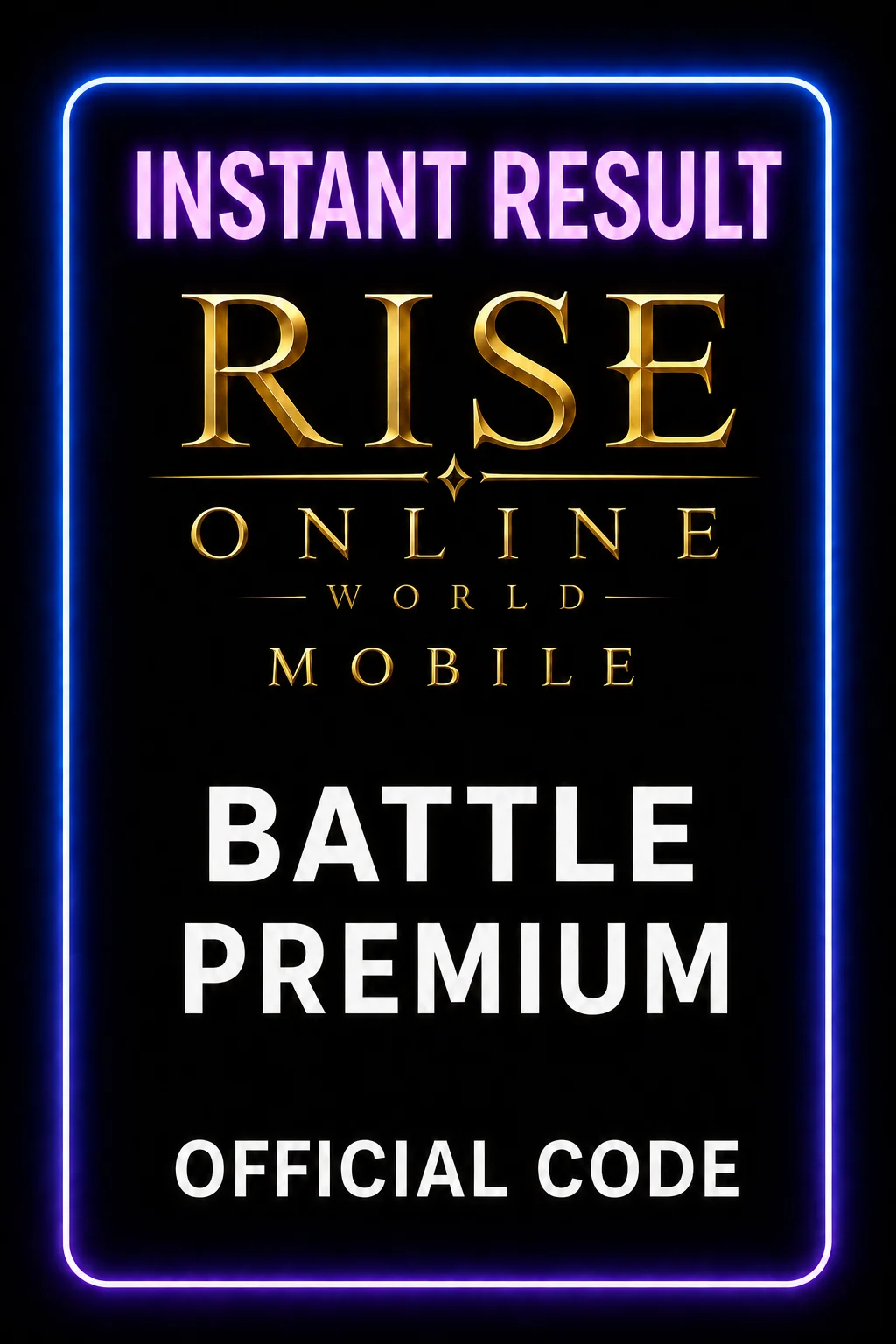 Rise Online World مۆبایل Battle Premium · Mobile