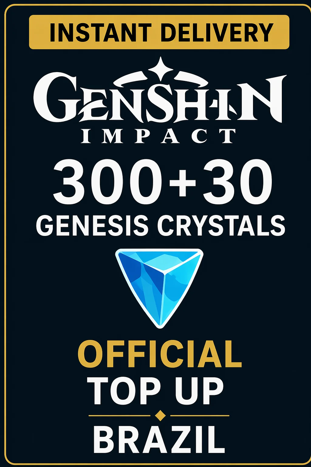گێنشین ئیمپاکت 300+30 Genesis Crystals Top Up · Genshin Impact