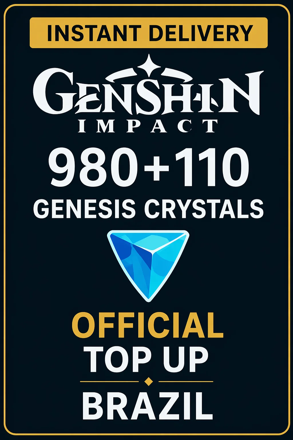 گێنشین ئیمپاکت 980+110 Genesis Crystals Top Up · Genshin Impact