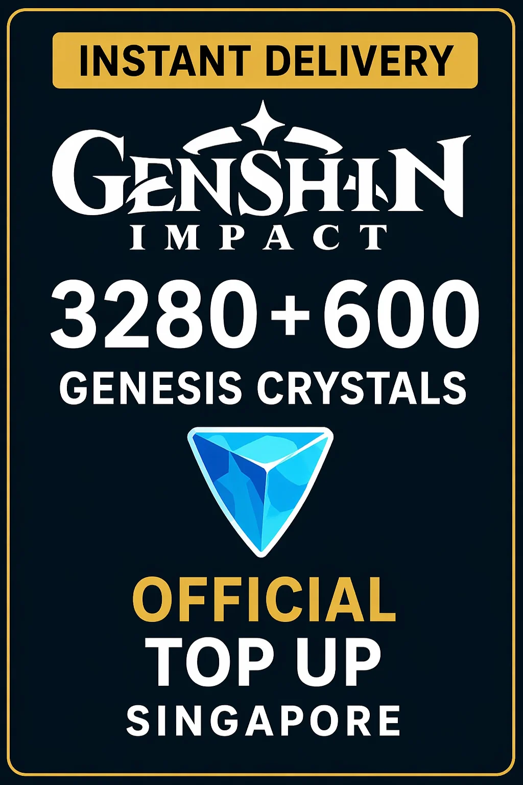 جينشين إمباكت 3280+600 Genesis Crystals Top Up (Singapore) · Genshin Impact