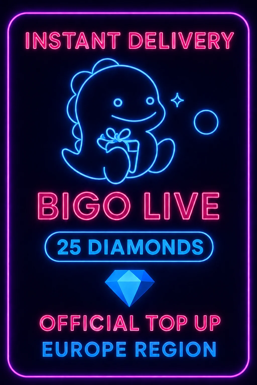 بیگۆ لایڤ - 25 Diamonds (Top-Up) · Bigo Live