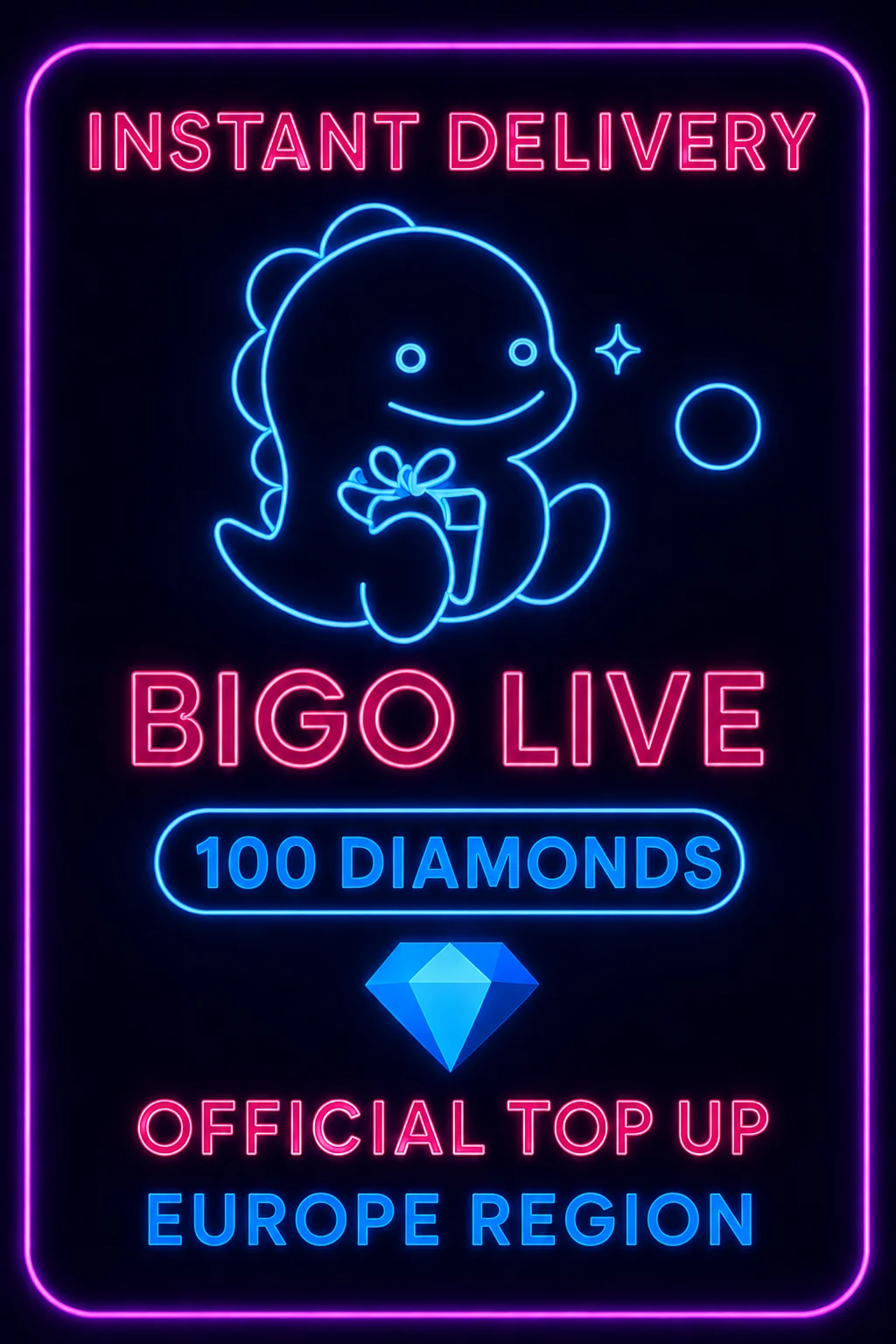 بيجو لايف - 100 Diamonds (Top-Up) (EU) · Bigo Live