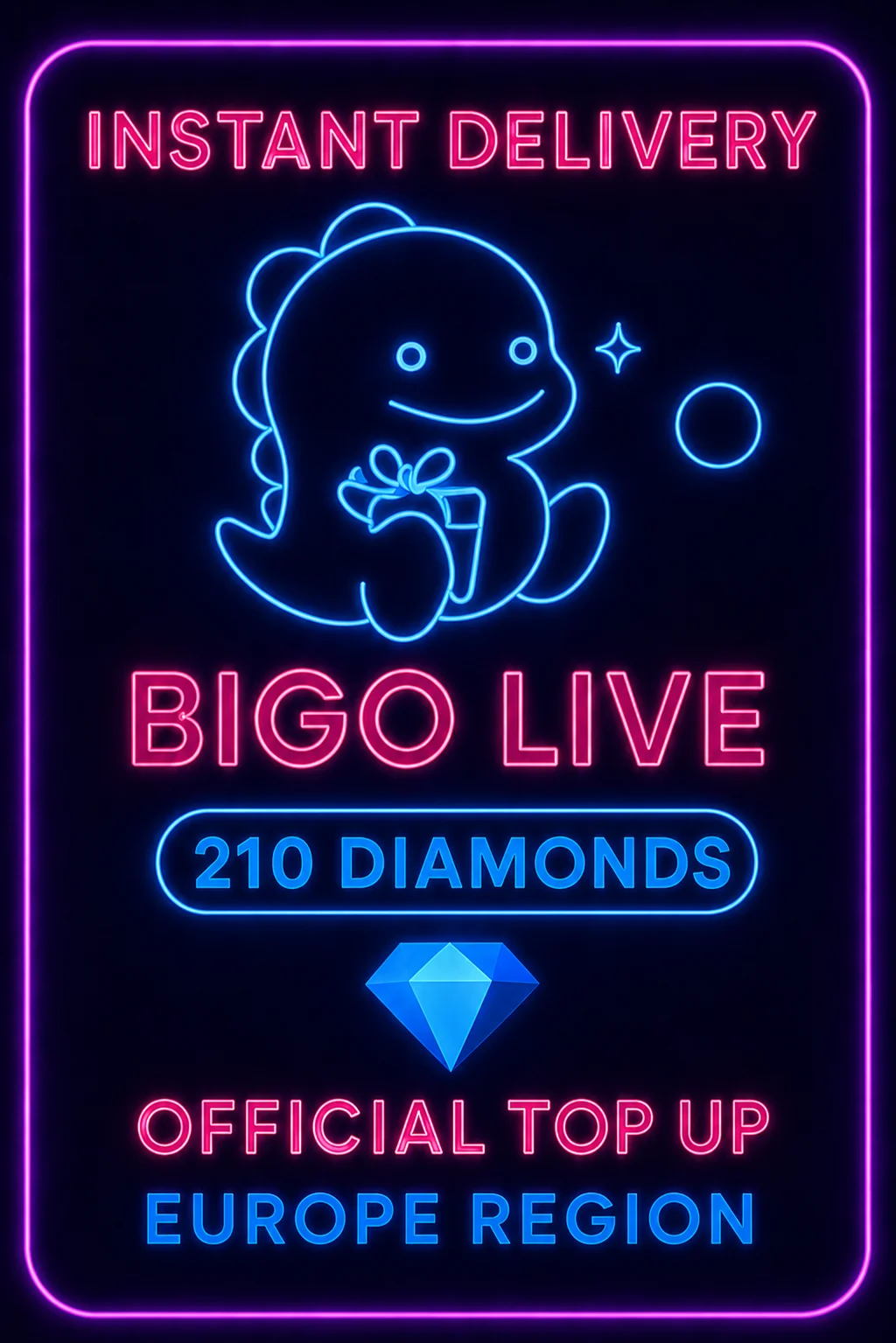 Bigo Live - 210 Diamonds (Top-Up) (EU)
