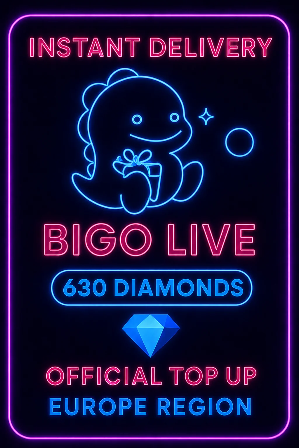 Bigo Live - 630 Diamonds (Top-Up) (EU)