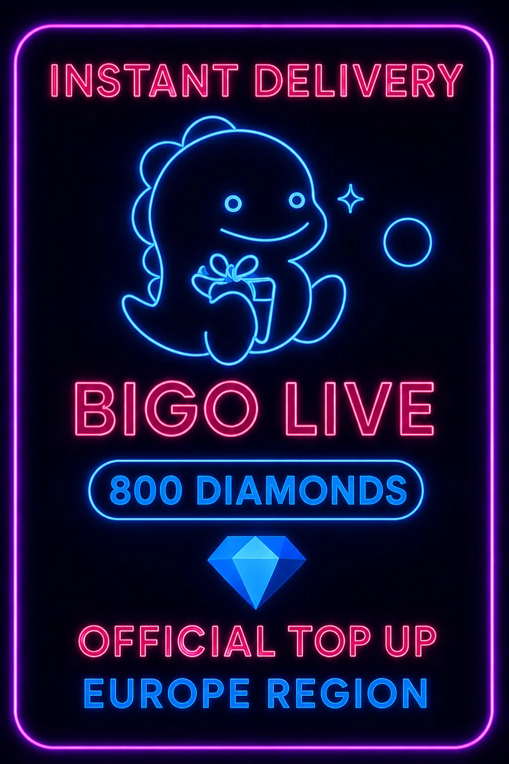 بيجو لايف - 800 Diamonds (Top-Up) (EU) · Bigo Live