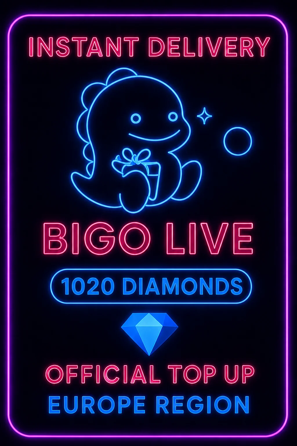 بيجو لايف - 1020 Diamonds (Top-Up) (EU) · Bigo Live
