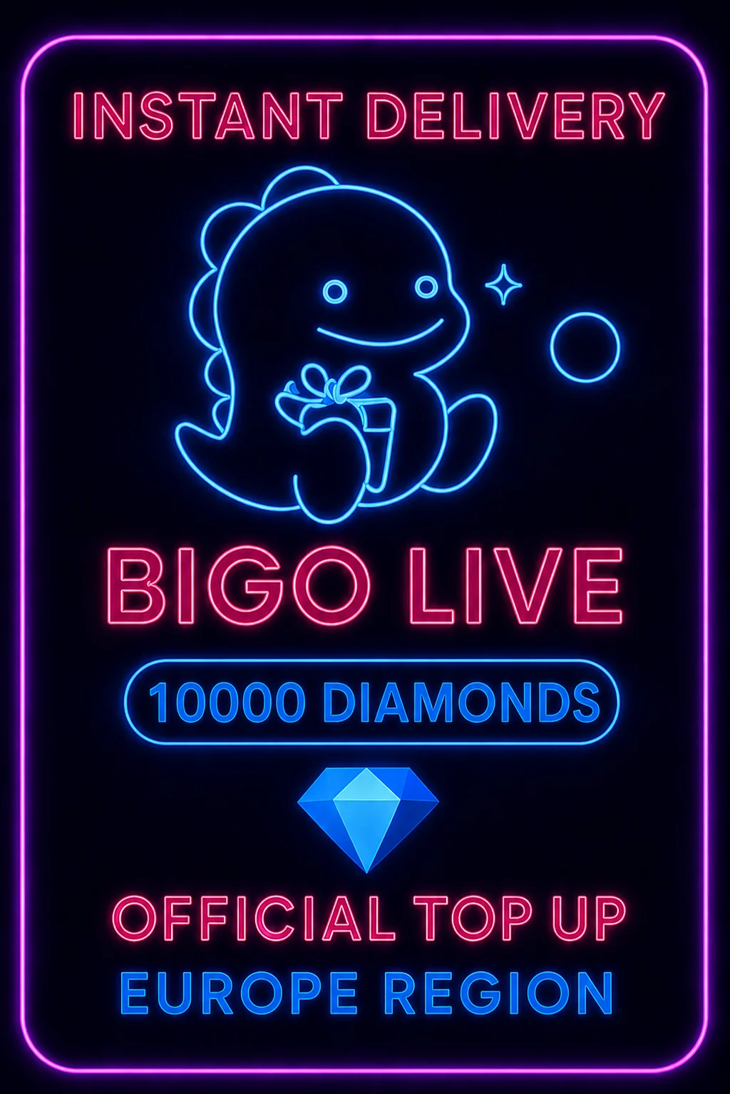 بيجو لايف - 10000 Diamonds (Top-Up) (EU) · Bigo Live