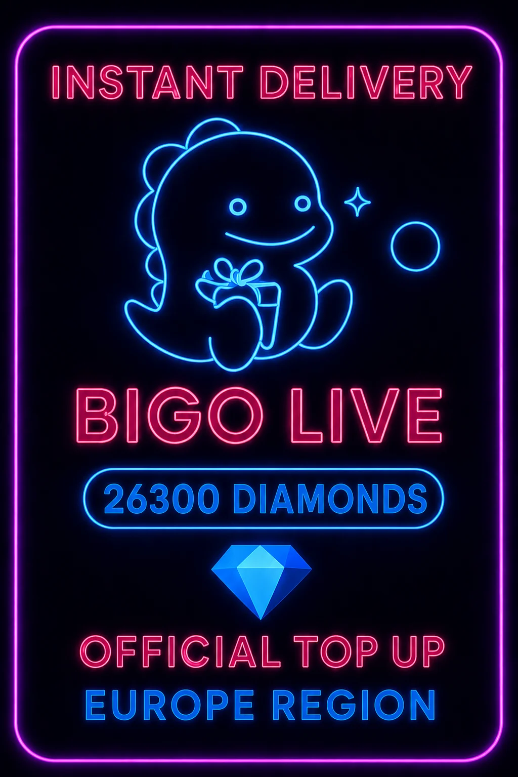 بيجو لايف - 26300 Diamonds (Top-Up) (EU) · Bigo Live