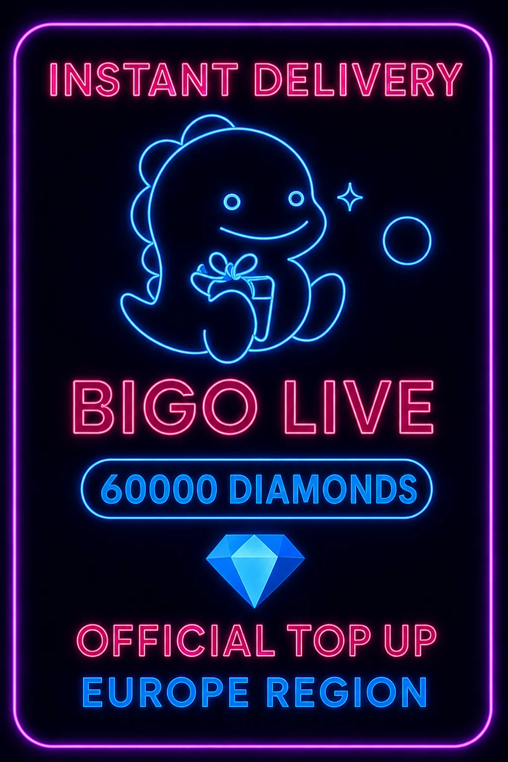 بیگۆ لایڤ - 60000 Diamonds (Top-Up) (EU) · Bigo Live