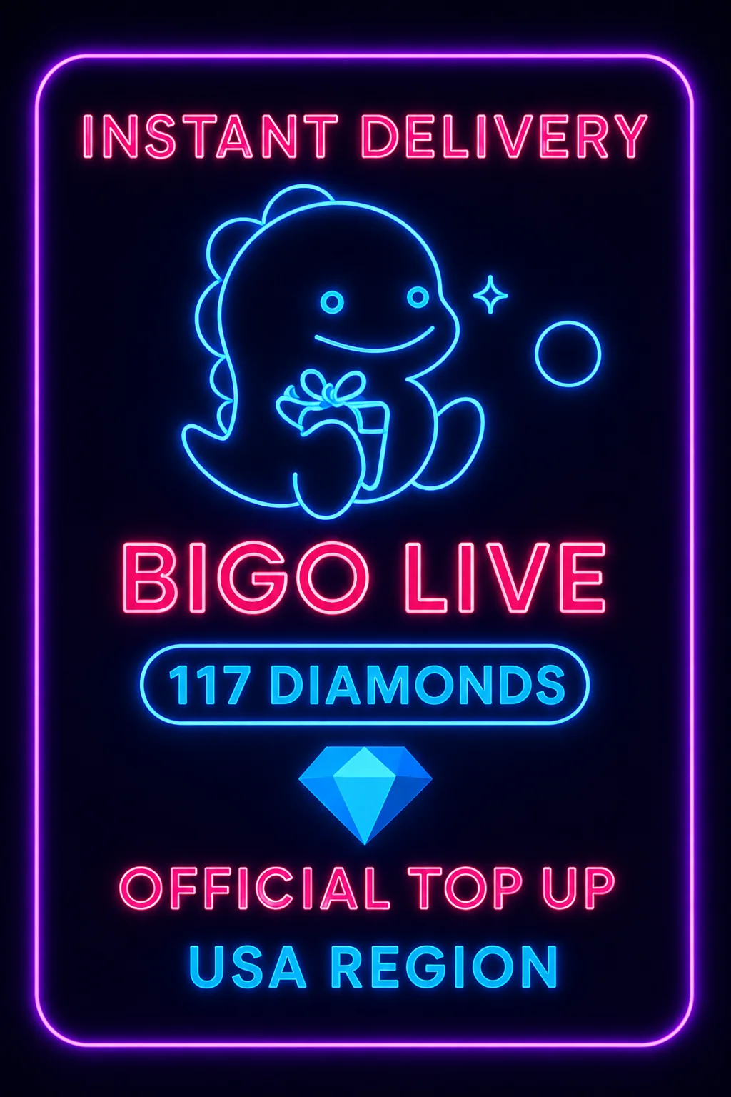 Bigo Live - 117 Diamonds (Top-Up) (US)